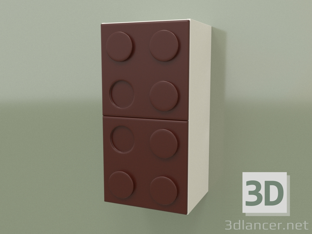 3D modeli Duvara monte dikey raf (Arabika) - önizleme