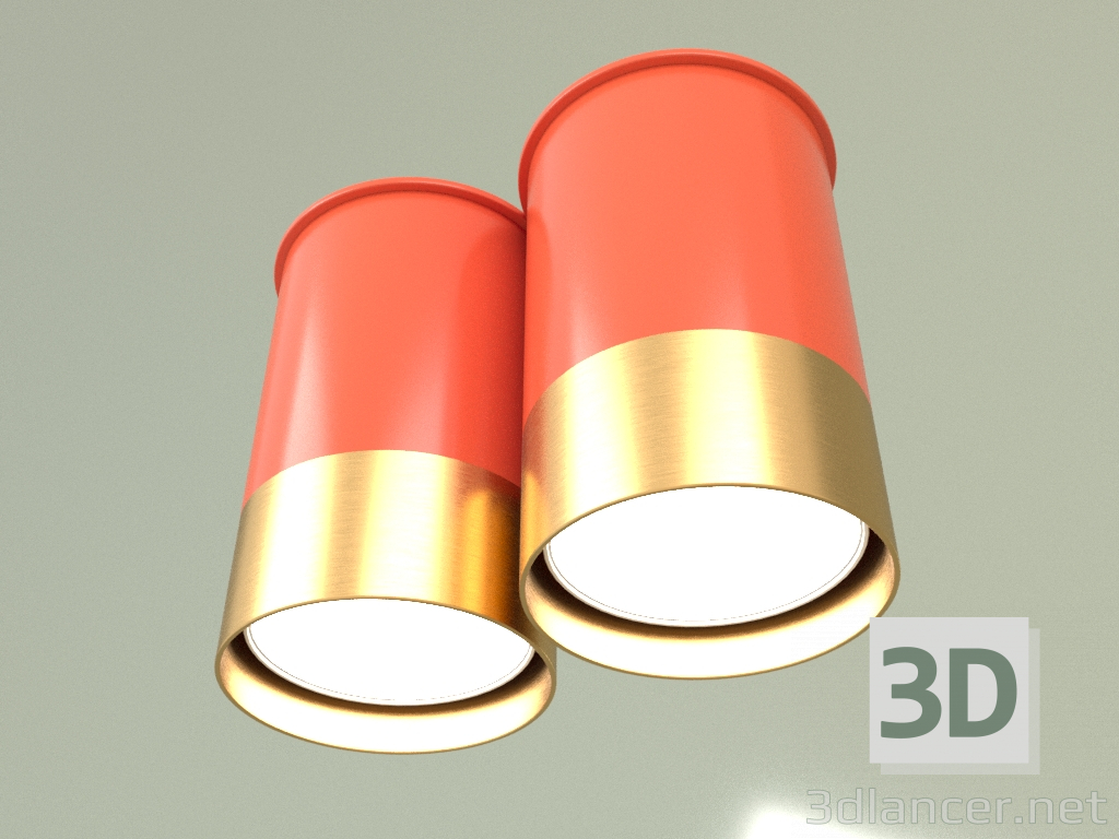 3d модель Точковий світильник BP 6361-2 (Кораловий) – превью