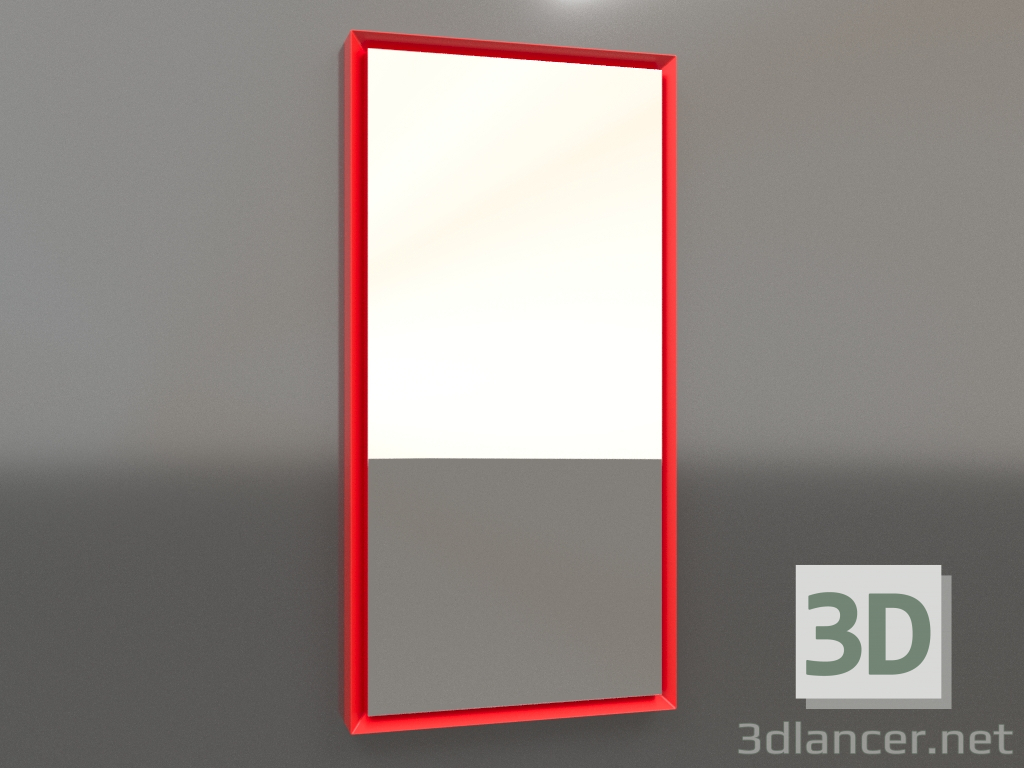 modèle 3D Miroir ZL 21 (400x800, orange lumineux) - preview
