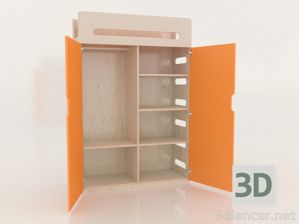 3D Modell Kleiderschrank offen MOVE WA (WOMWA2) - Vorschau