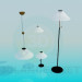 3d model Floor lamps and lamps set - preview