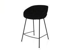 Silla semibar Feston 65 cm (Negro)