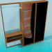 3d model wardrobe for halway - preview