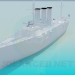 3D Modell Kriegsschiff - Vorschau