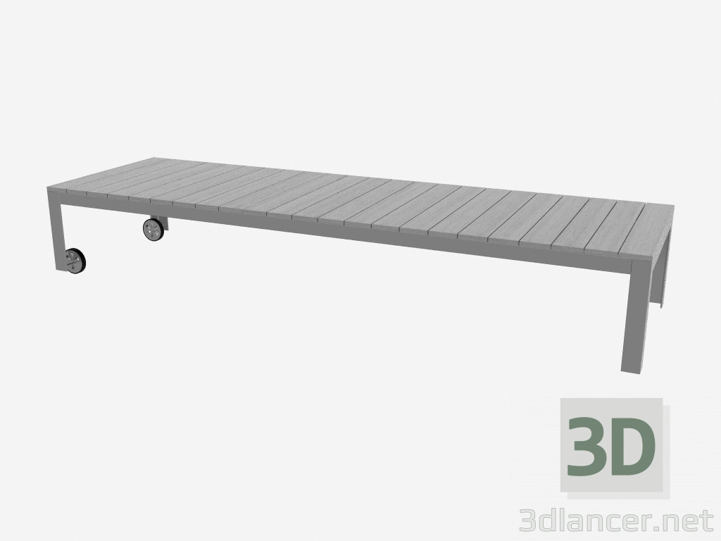 3d model Sun bed (headboard is omitted, light) - preview