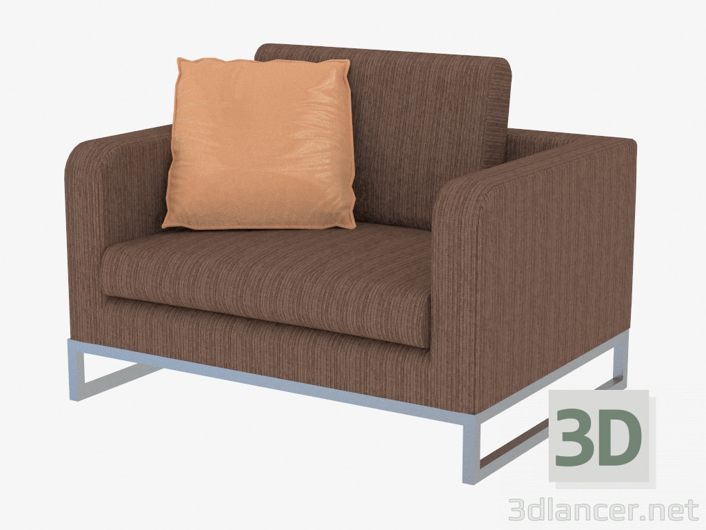 modèle 3D Chaise de style moderne Lloyd - preview