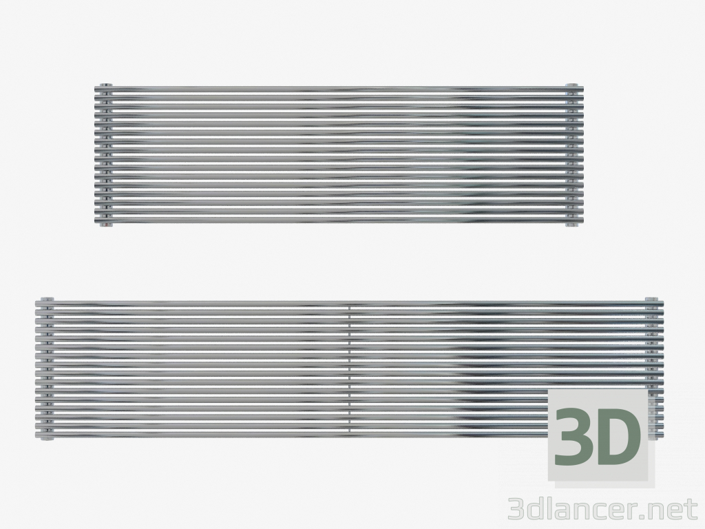 3d model Heated stainless steel radiator Giada - preview