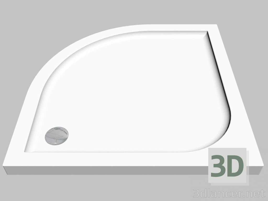 3d модель Піддон напівкруглий 90 cm Cubic (KTK 051B) – превью