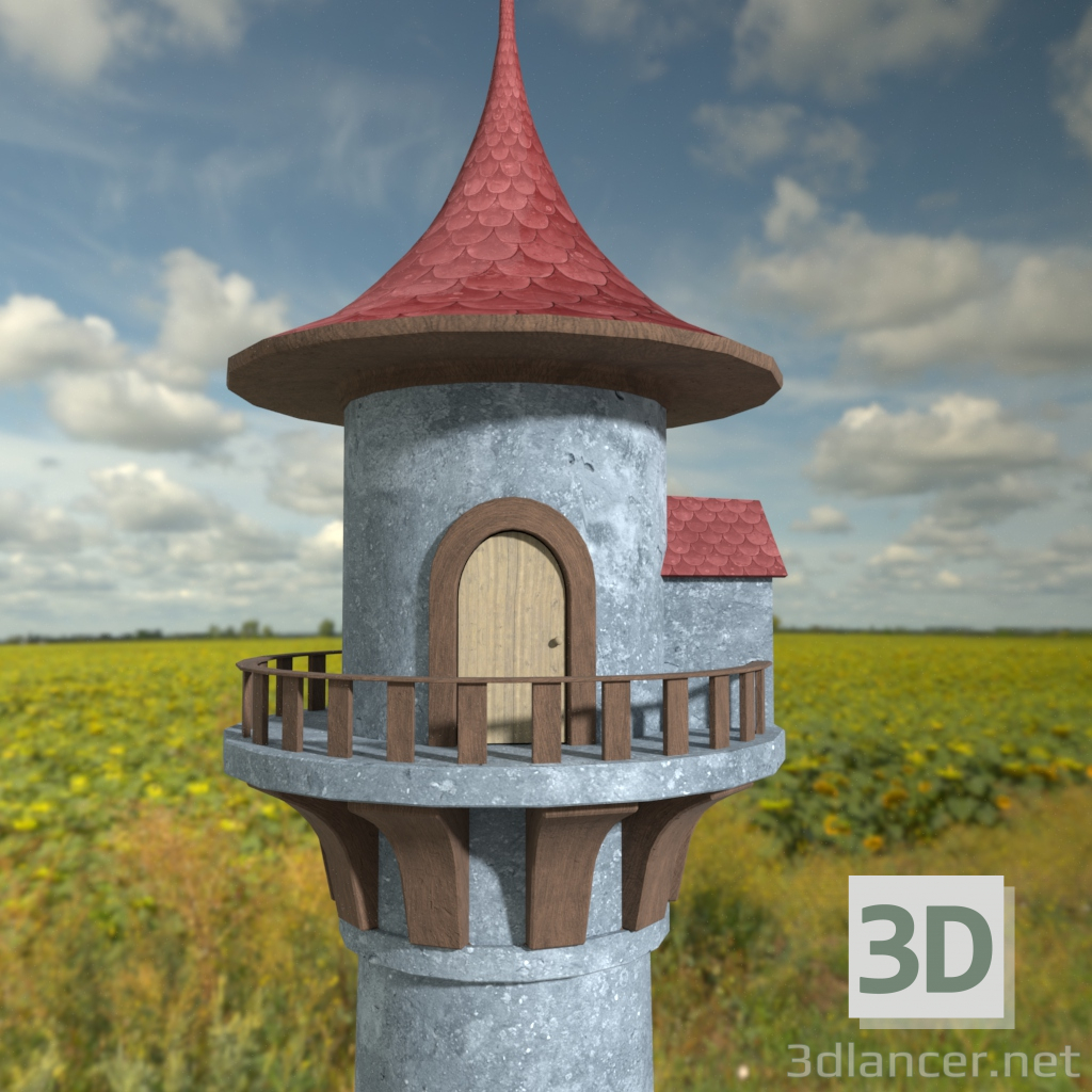 3d модель Казкова вежа – превью
