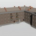 modello 3D di Edificio ad angolo a tre piani 1-552-4 comprare - rendering