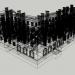 3D Üç katlı köşe bina 1-552-4 modeli satın - render