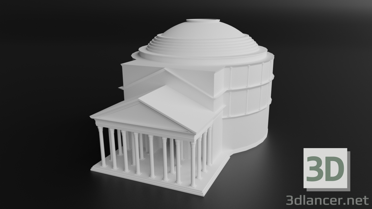 modello 3D di Pantheon Romano (Pantheon Romano) comprare - rendering