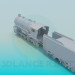 3D Modell Lokomotive - Vorschau