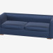 3D Modell Sofa gerade Doppel Jill - Vorschau