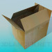 modello 3D scatola di cartone - anteprima