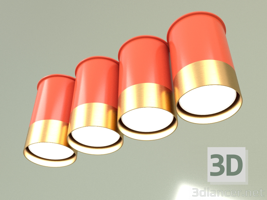 3d модель Точечный светильник BP 6361-4 (Коралловый) – превью