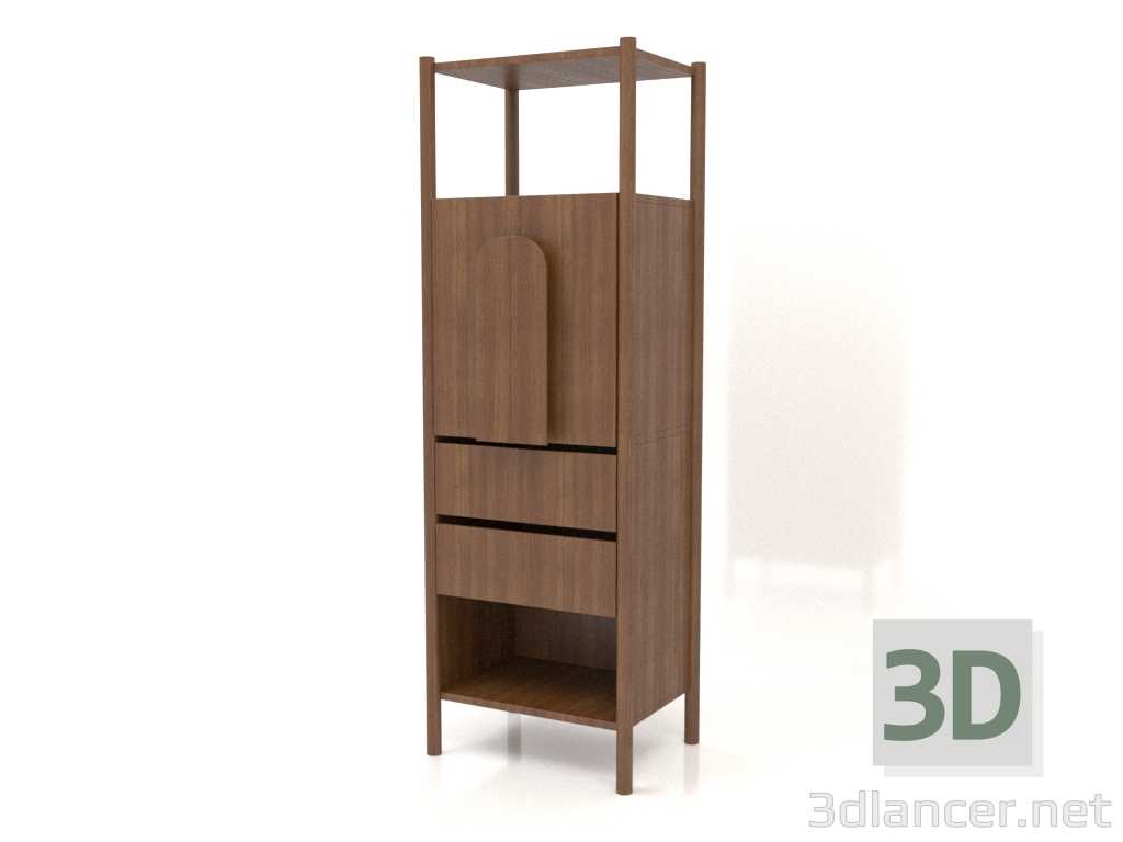 modello 3D Rack ST 05 (600x450x1800, legno marrone chiaro) - anteprima