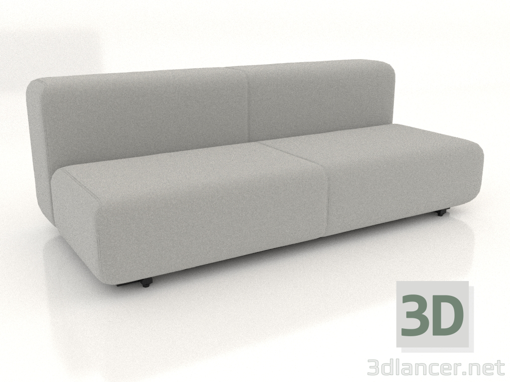 3d модель Диван-ліжко 3 місний – превью