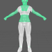 3D Modell Dienstmädchen - Vorschau