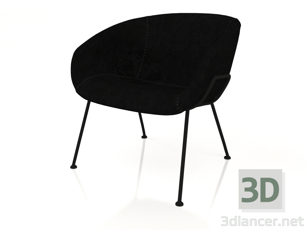 modello 3D Sedia riposo Feston (Nero) - anteprima