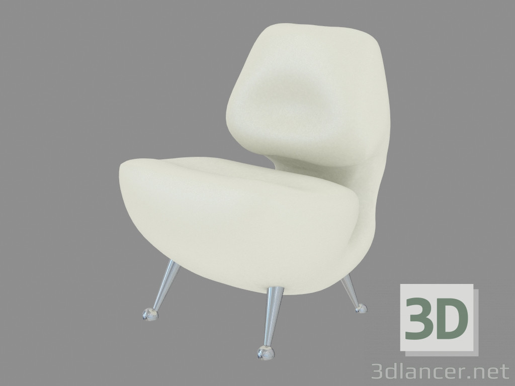 3d model Leather armchairs Uno - preview