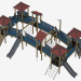 3d модель Дитячий ігровий комплекс (К2801) – превью