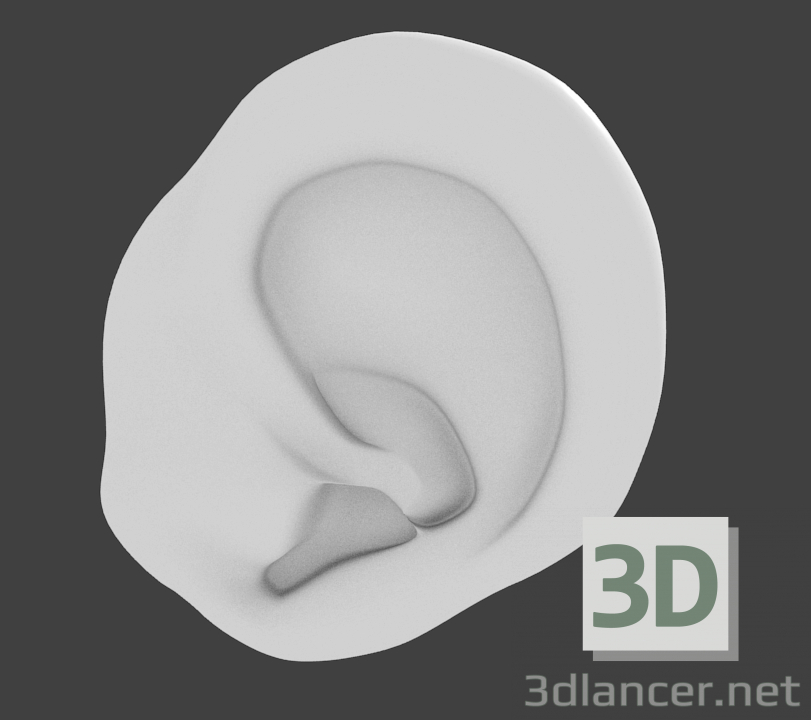 Oreja 3D modelo Compro - render