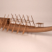 3 डी प्राचीन मिस्र का खुफु सौर जहाज मॉडल खरीद - रेंडर