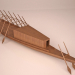 3 डी प्राचीन मिस्र का खुफु सौर जहाज मॉडल खरीद - रेंडर