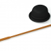 3d Headdress Bowler Hat + Cane model buy - render