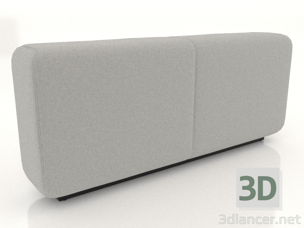 modello 3D Divano componibile alto Back L - anteprima