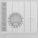 Armario - pared en la guardería 3D modelo Compro - render