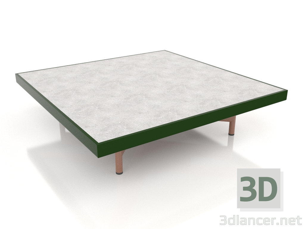 modello 3D Tavolino quadrato (Verde bottiglia, DEKTON Kreta) - anteprima