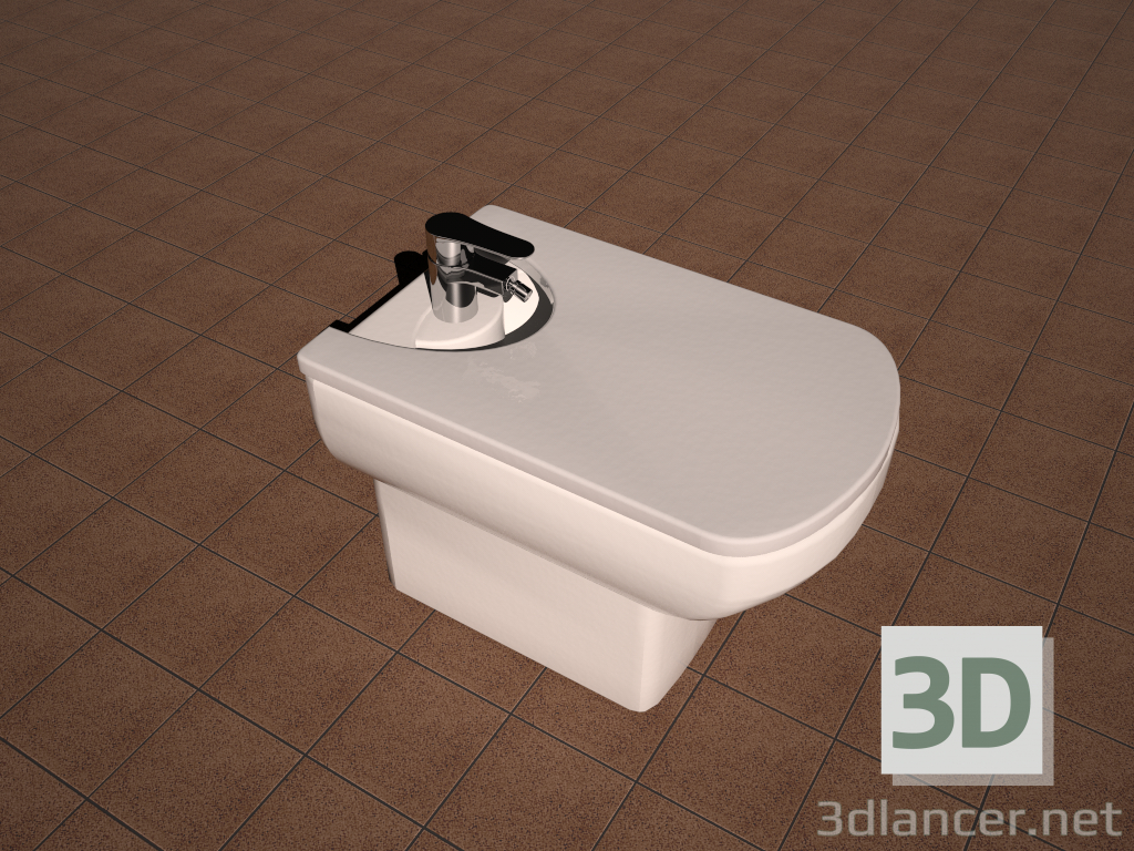 Bidet Roca Dama Senso 3D modelo Compro - render