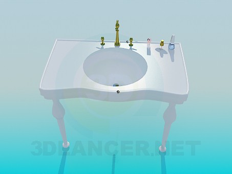 3D modeli Tablo için su dağıtıcısı - önizleme