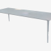 3d model Dining table (white lacquered ash 100x240) - preview