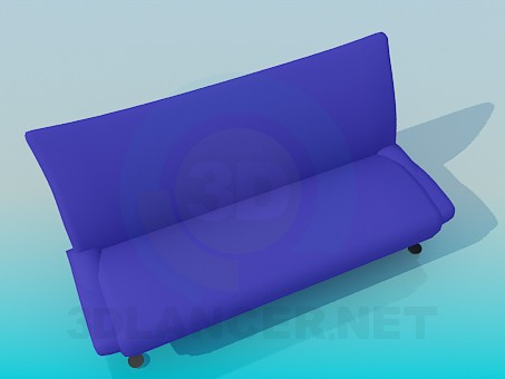 3D Modell Sofa ohne Armlehne - Vorschau