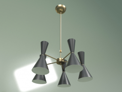 Стельовий світильник Stilnovo Style 5 ламп (чорний)