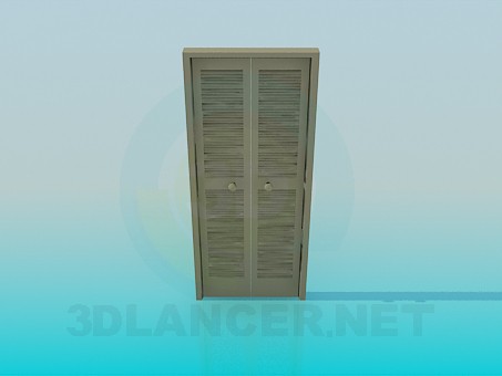 3d model The door to the dressing room - preview