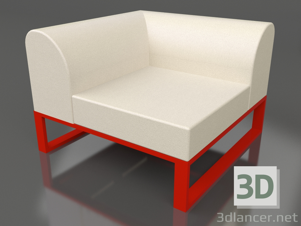 modèle 3D Module d'angle gauche (Rouge) - preview