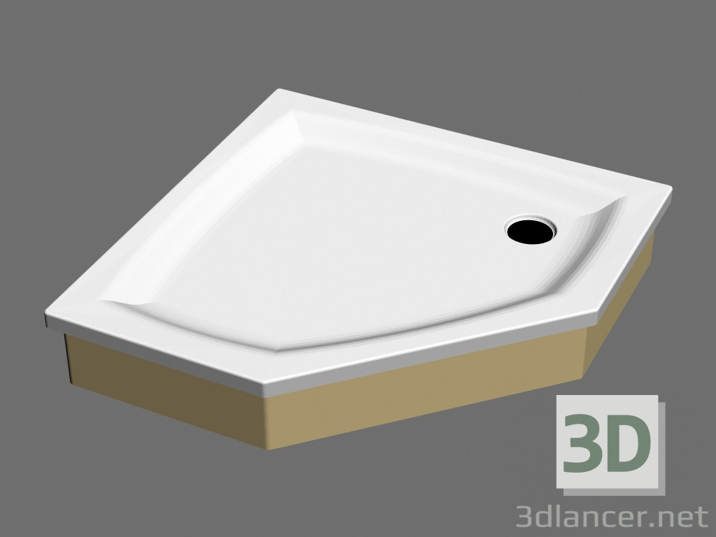 modèle 3D Bac à douche GENTA 90 EX - preview