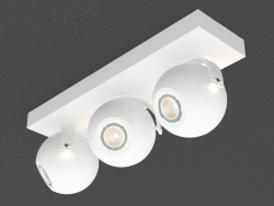 Накладной потолочный светодиодный светильник (DL18395 13WW-White)