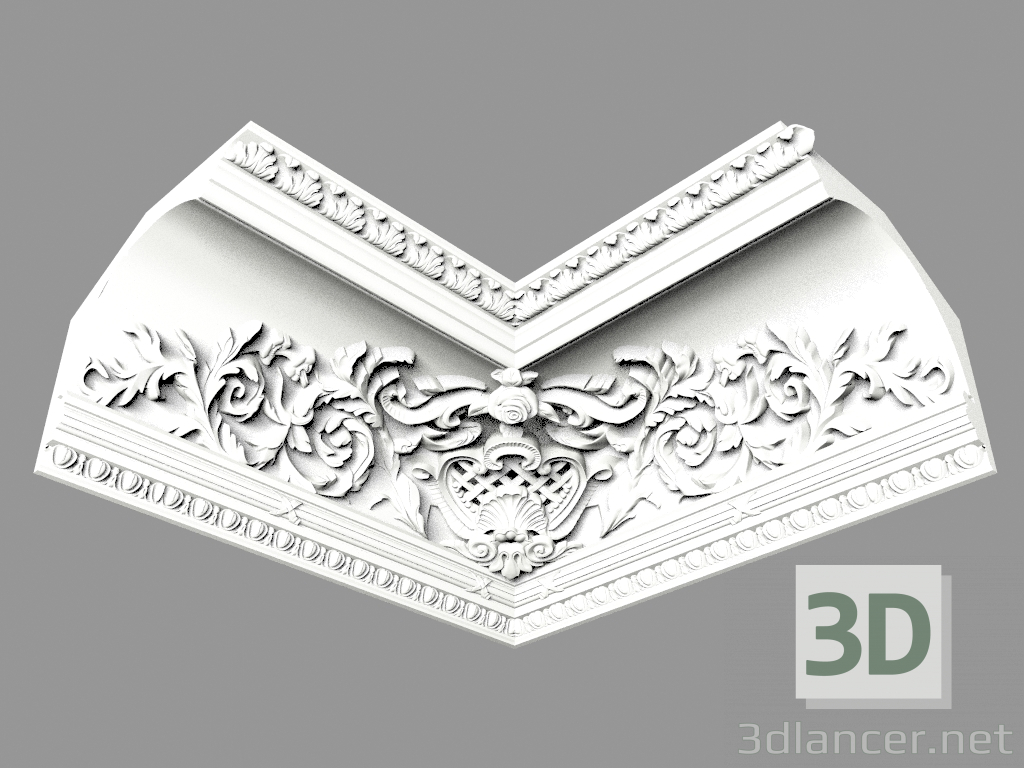 3D modeli Kalıplı saçak (КФ69у) - önizleme