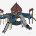 3d модель Детский игровой комплекс (К3401) – превью