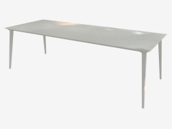 Mesa de comedor (fresno teñido blanco 100x240)