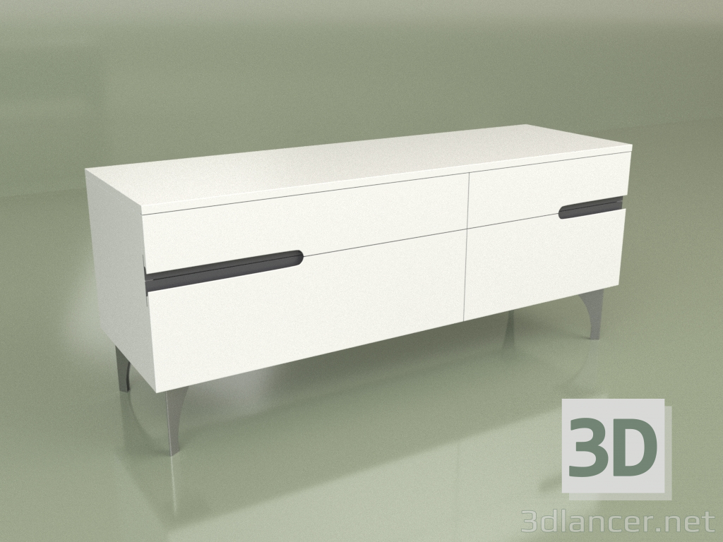 3d model Cabinet GL 210 (White) - preview