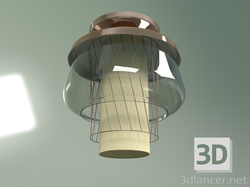 3d модель Потолочный светильник Silk Road высота 42 (золото розовое) – превью