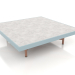 modèle 3D Table basse carrée (Bleu gris, DEKTON Kreta) - preview