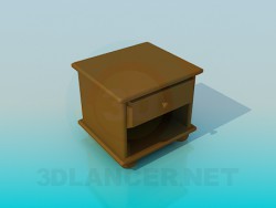 Low bedside table