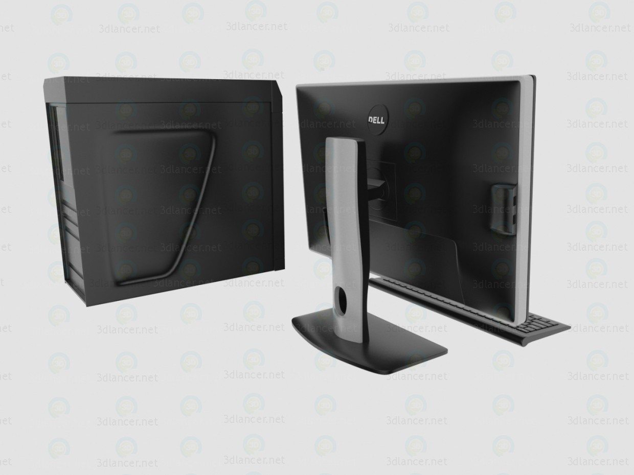 PC de escritorio 3D modelo Compro - render